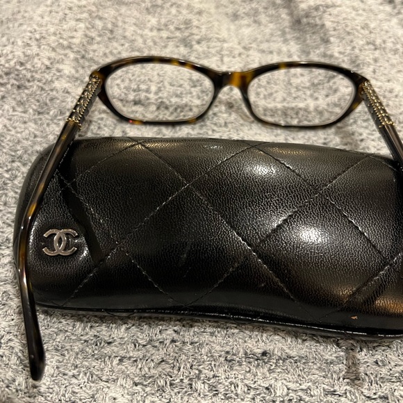 Rare Authentic Chanel 3215 c.714 Tortoise Gold 53mm Glasses Frames Italy RX-able - Picture 7 of 8